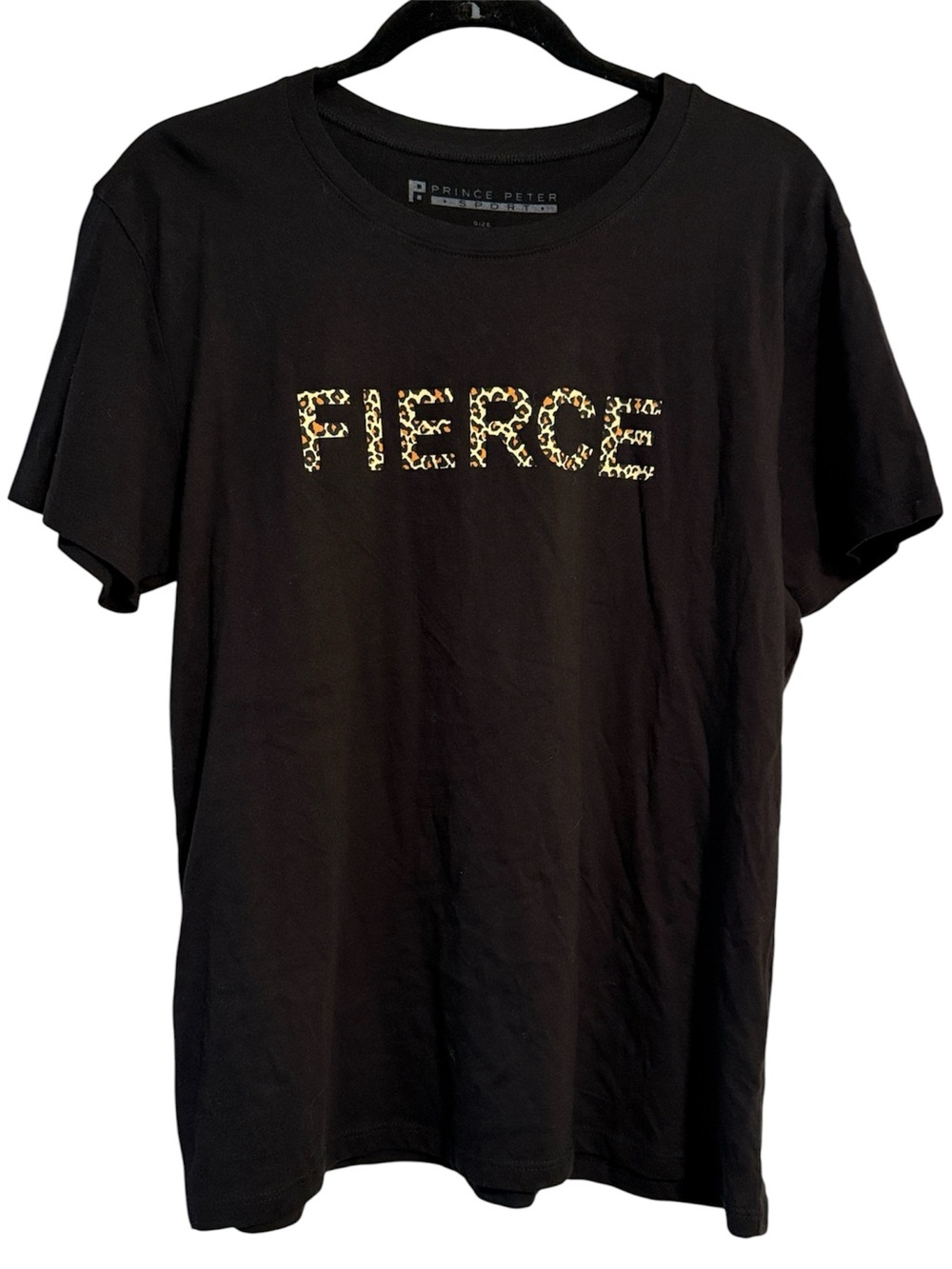 Prince Peter Sport Leopard Print “Fierce” Short Sleeve Tee